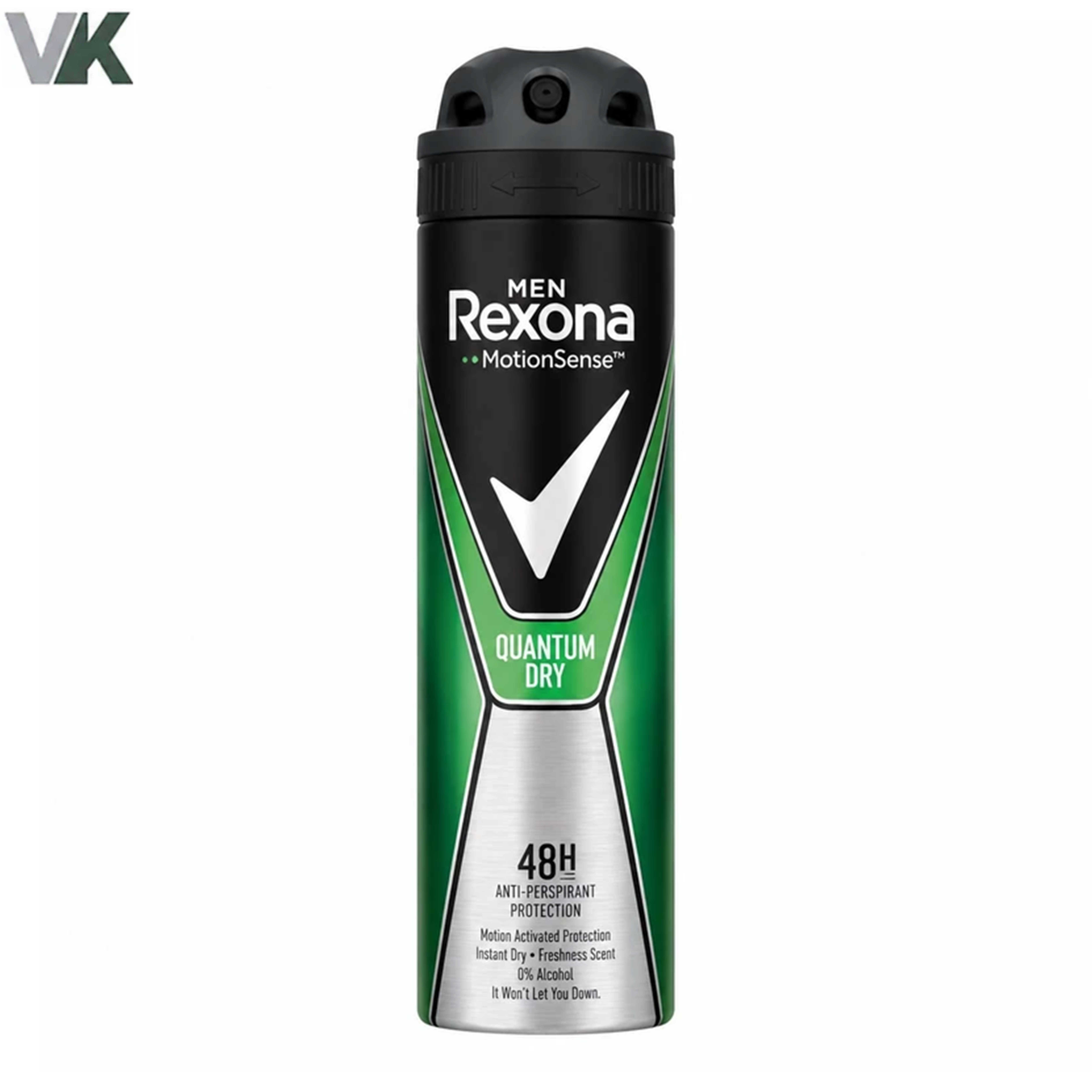 اسپری بدن اورجینال مردانه رکسونا 48 ساعته 200 میل مدل quantum dry شناسه 30100540