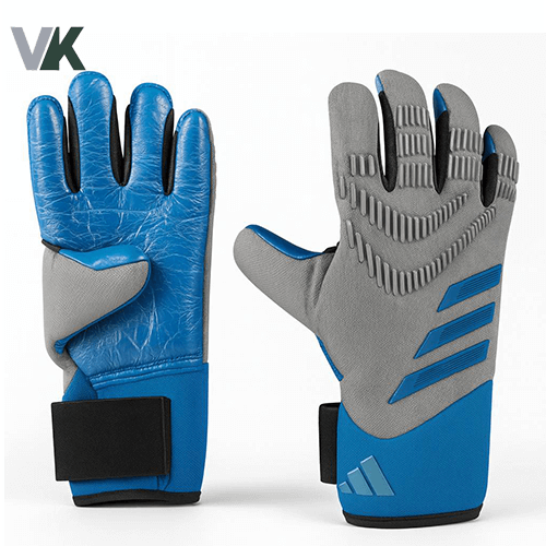 دستکش دروازه بانی مردانه پارچه ای برند آدیداس آج دار آبی سایز 10 شناسه 10100562