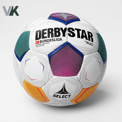 توپ فوتبال مدل دربی استار سایز 5 شناسه 10100514