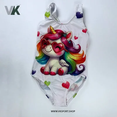 مایو دخترانه پارچه ضد کلر کد 5000 طرح 25