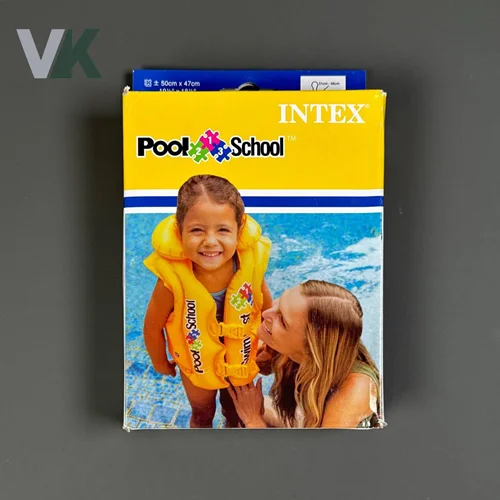 جلیقه شنا برند INTEX جعبه دار مناسب 3 تا 6 سال شناسه 10100308