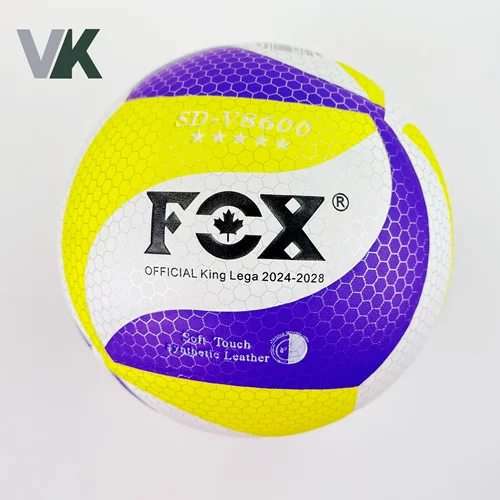 توپ والیبال برند FOX کد8600 شناسه 10100289  رنگ بنفش-زرد