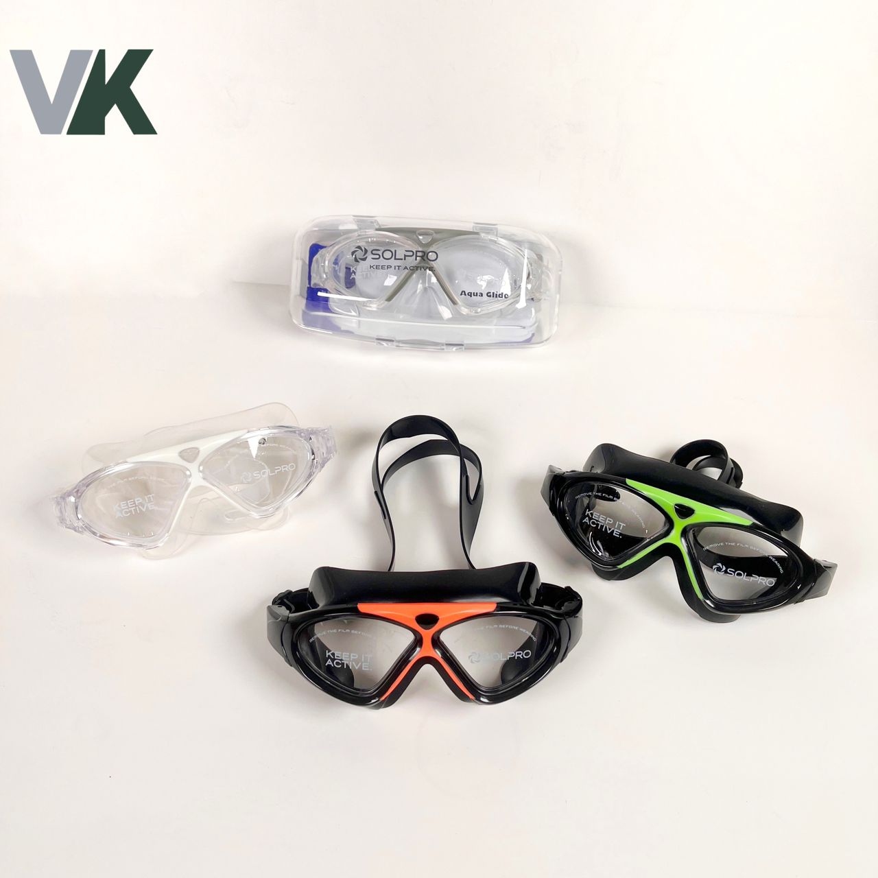 عینک شنا فریم بزرگ کد 9000 شناسه 10100432