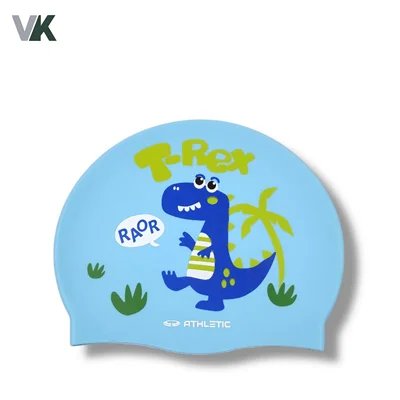 کلاه شنا بچه گانه چاپدار برند اتلتیک کد AT-7650 طرح شش