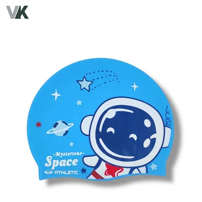 کلاه شنا بچه گانه چاپدار برند اتلتیک کد AT-7650 طرح هشت