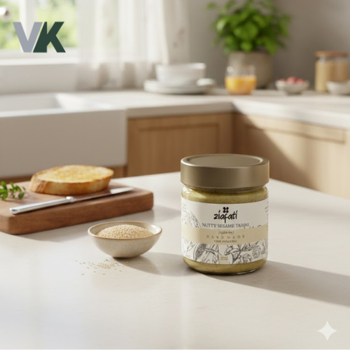 ارده مغزدار انرژی زا پسته ای بدون شکر برند ضیافتی حجم ۳۰۰ میل