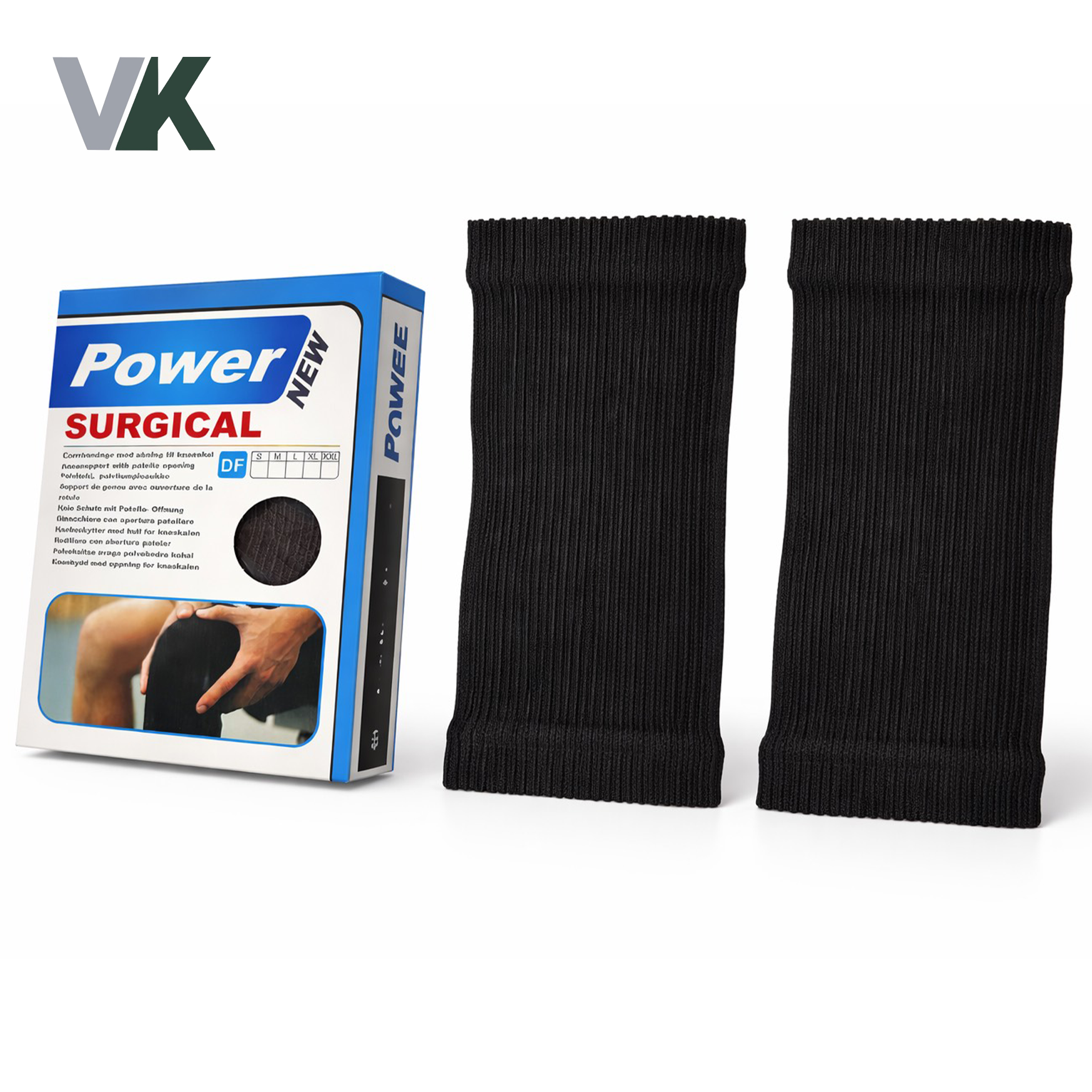 زانوبند جفتی بدون سوراخ مدل POWER فری سایز شناسه 10100577