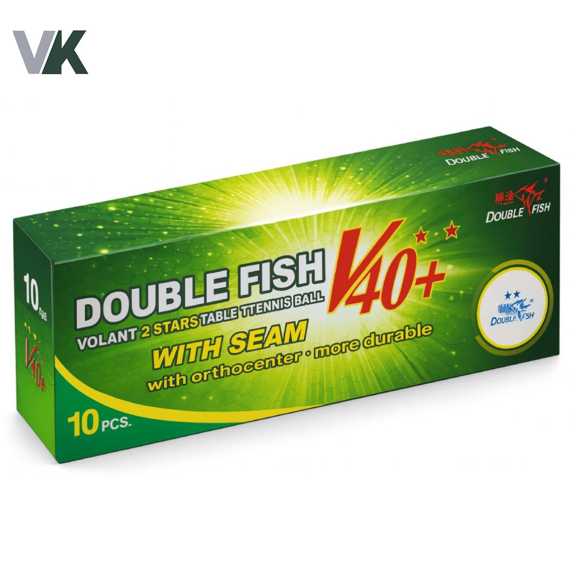 توپ پینگ پنگ مدل دبل فیش Double fish بسته 10 عددی شناسه 10100556