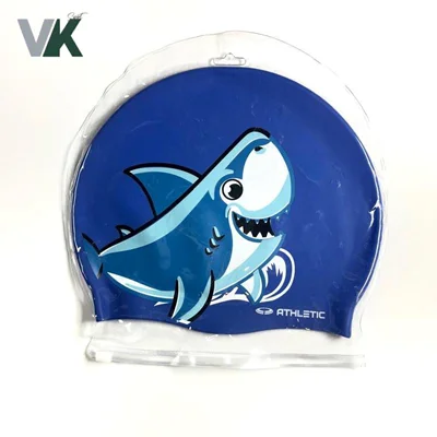 کلاه شنا بچه گانه چاپدار برند اتلتیک کد AT-7650 طرح ده