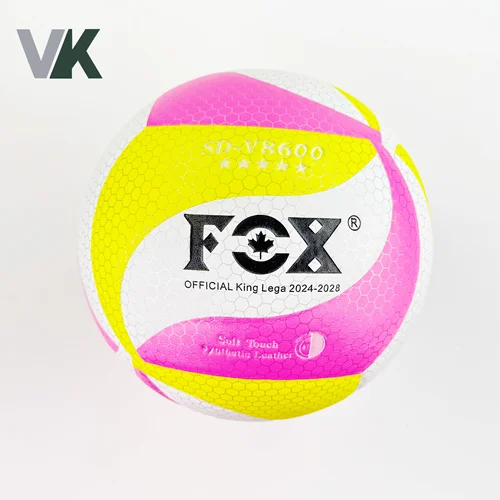 توپ والیبال برند FOX کد8600 شناسه 10100289  رنگ صورتی-زرد