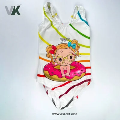 مایو دخترانه پارچه ضد کلر کد 5000 طرح 19