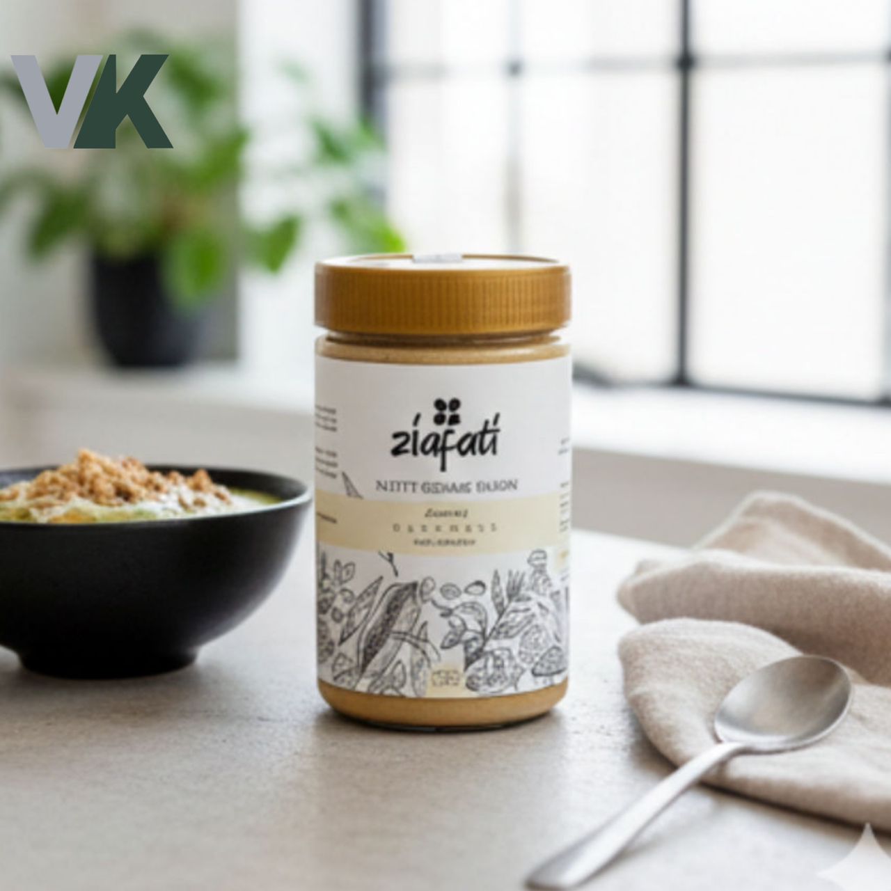 ارده ی مغزدار انرژی زا  بدون شکر برند ضیافتی